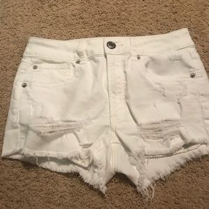 white american eagle jean shorts